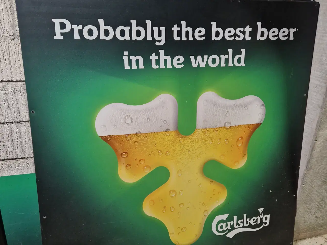 Billede 1 - Stort Carlsberg skilt