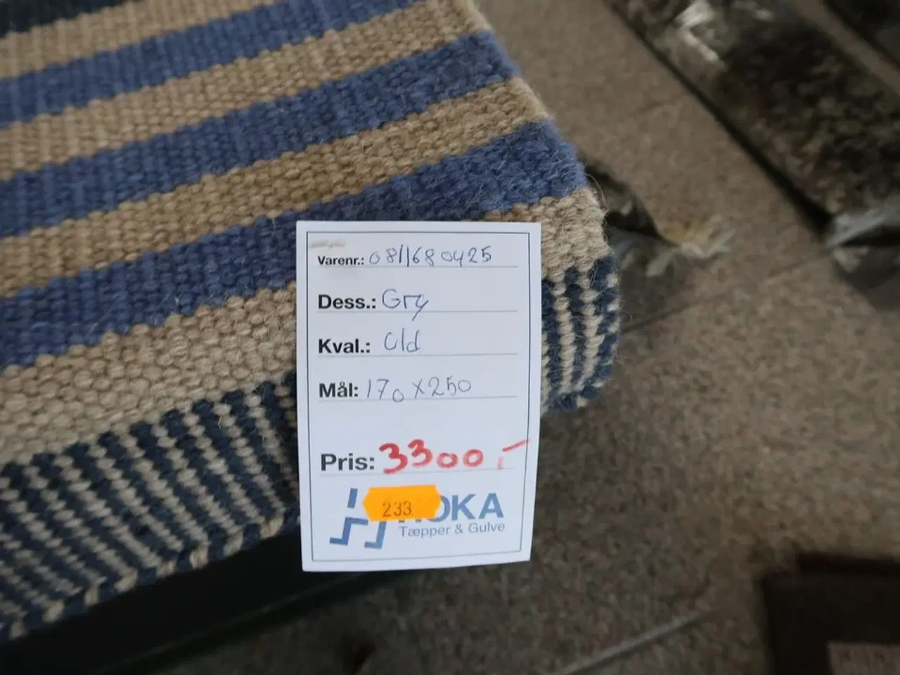 Billede 2 - Gulvtæppe GRY Uld