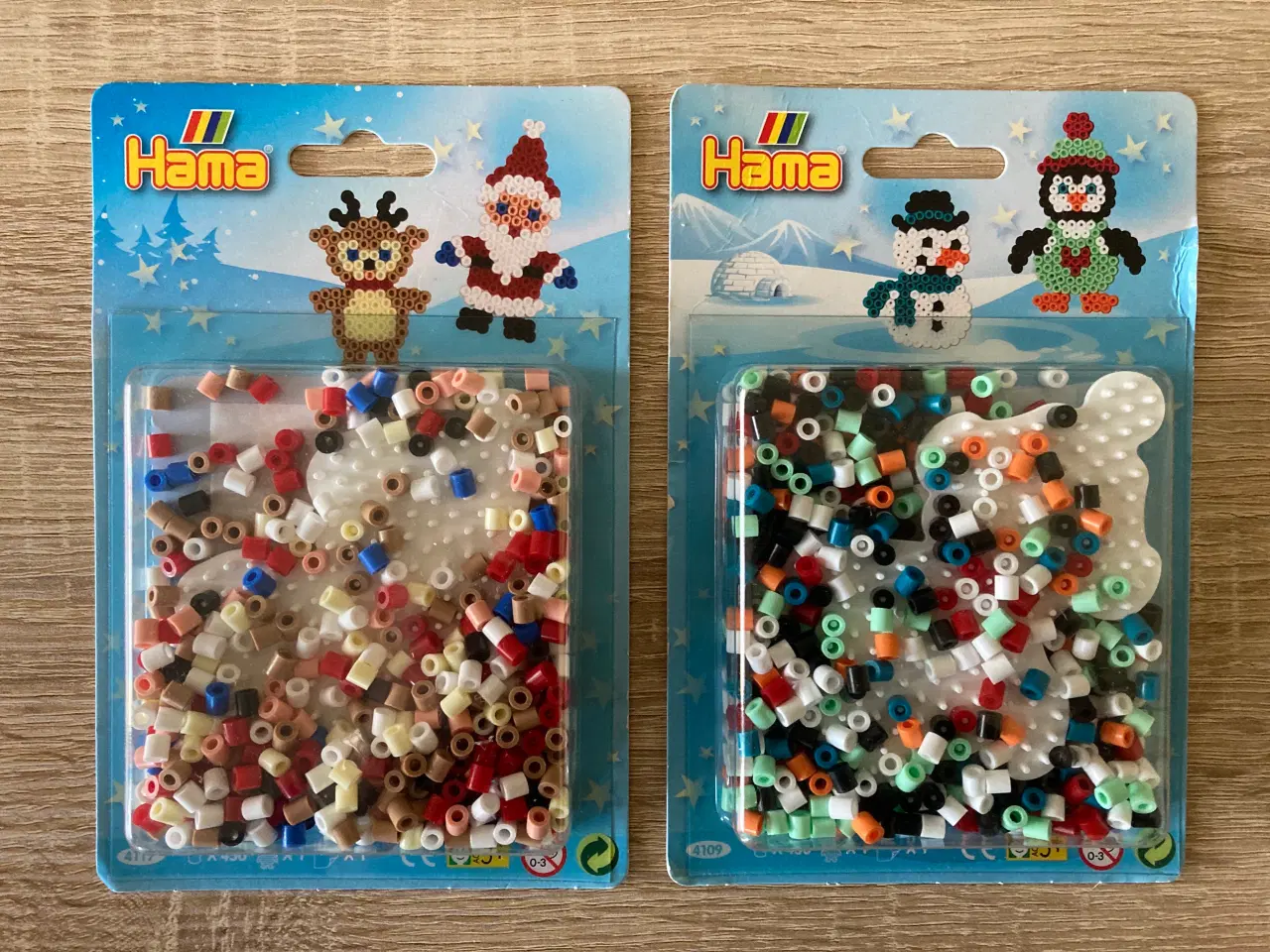 Billede 1 - 2 sæt Hama perler jul/vinter