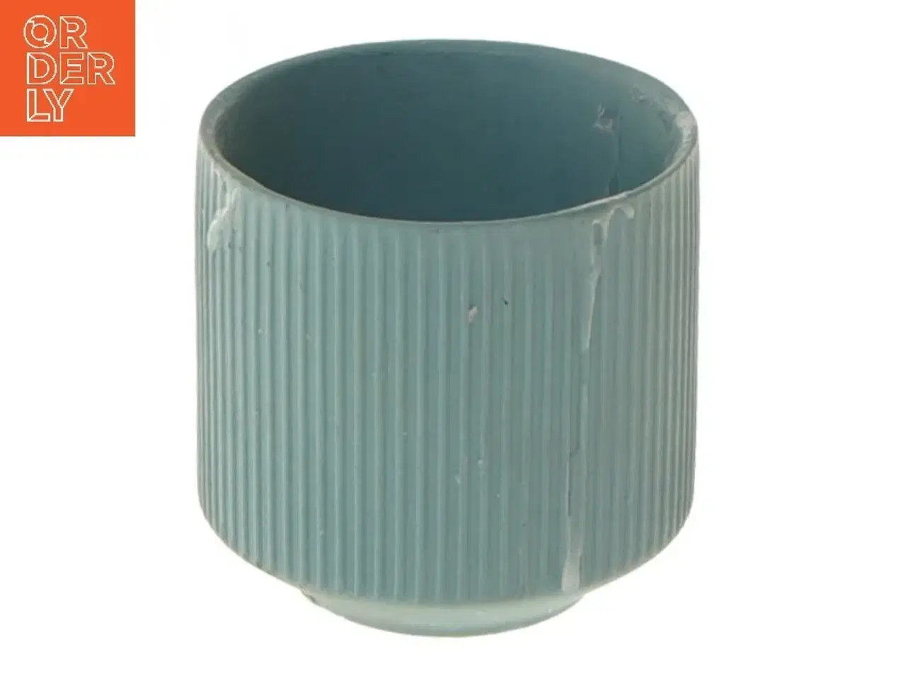 Billede 1 - Lille blå krukke (str. Ø 6 cm højde 5,5 cm)