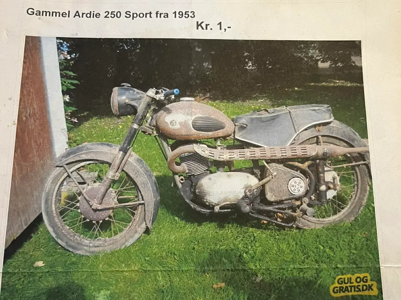 Billede 1 - veteran motorcykel