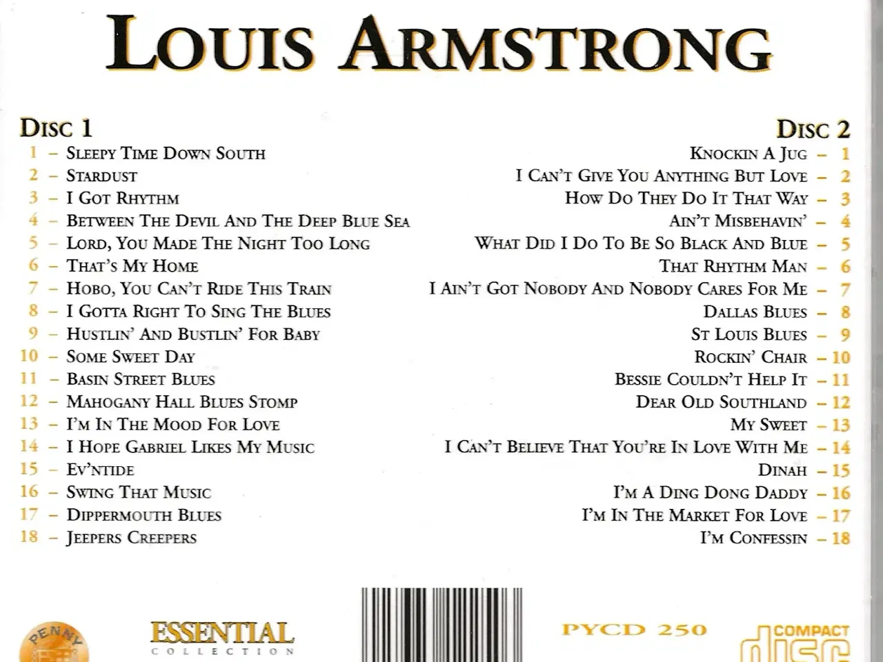 Billede 2 - Louis Armstrong. 2 CD'er