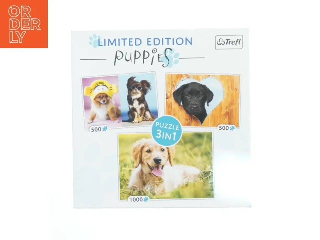 Billede 1 - 3-i-1 hundemotiv puslespil fra Trefl (str. 500)