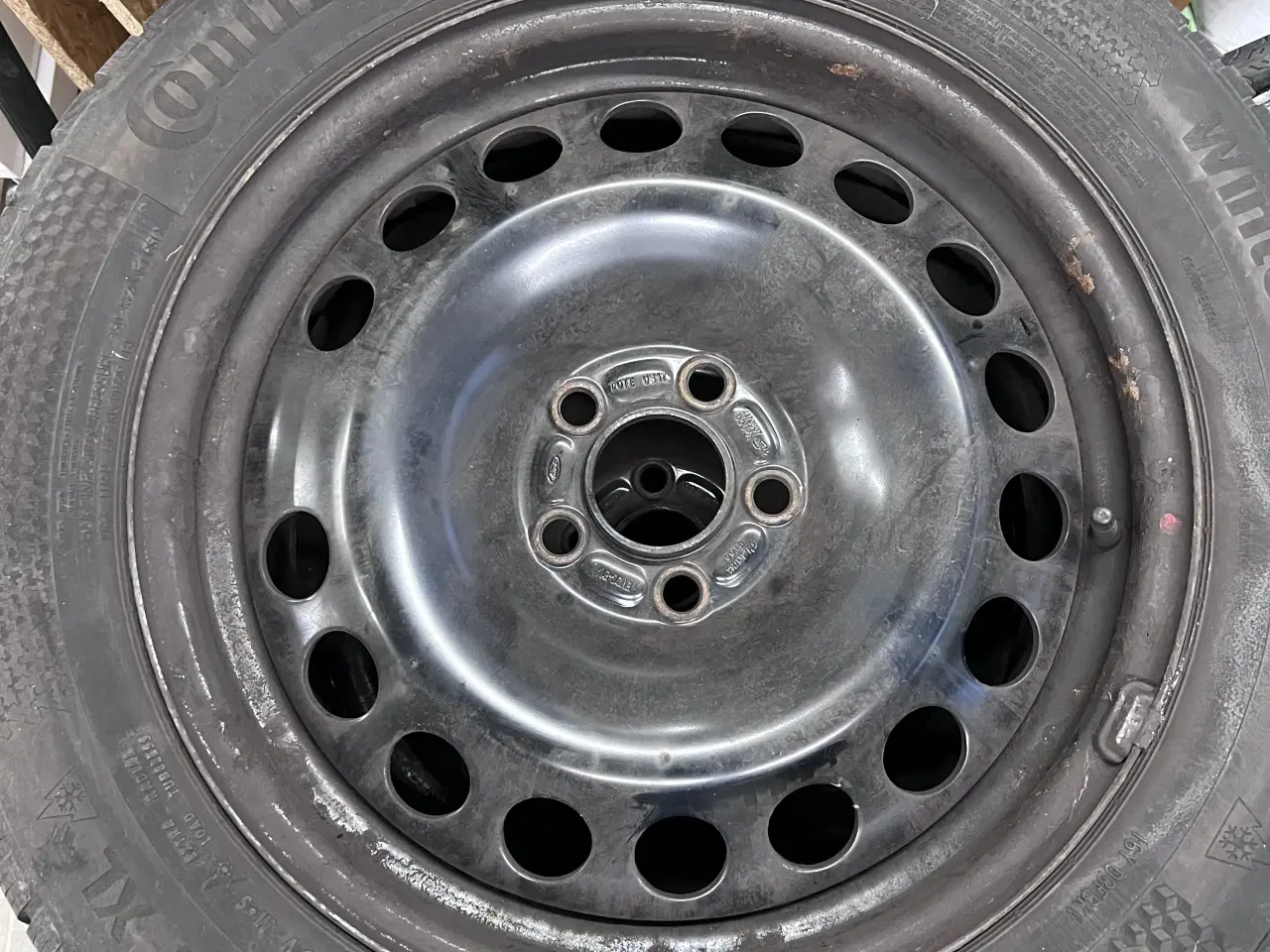 Billede 3 - 4 Continental vinterdæk på stålfælge