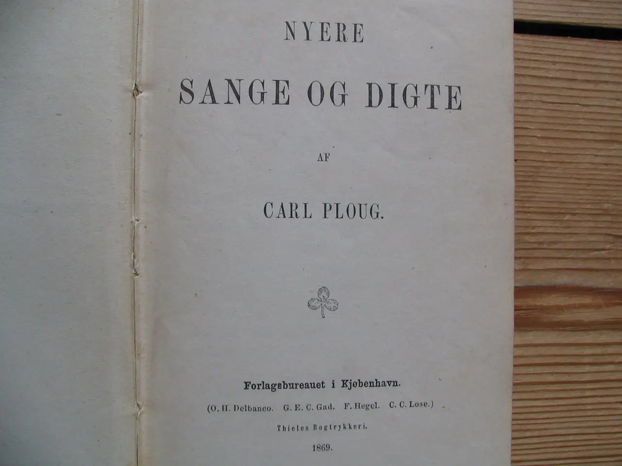 Billede 3 - Carl Ploug. Nyere Sange og Digte. fra 1870