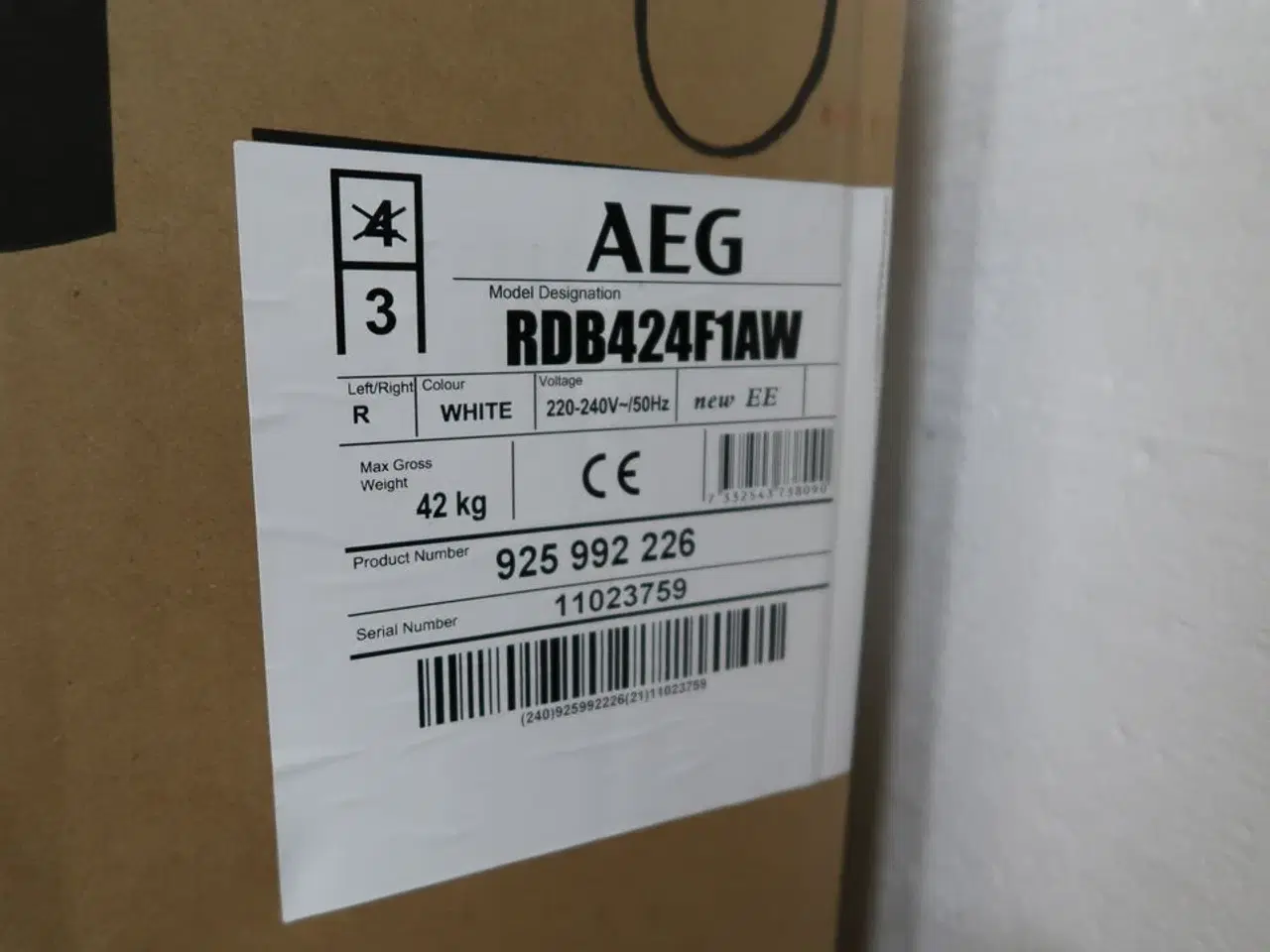 Billede 2 - Køle/fryseskab AEG RDB424F1AW