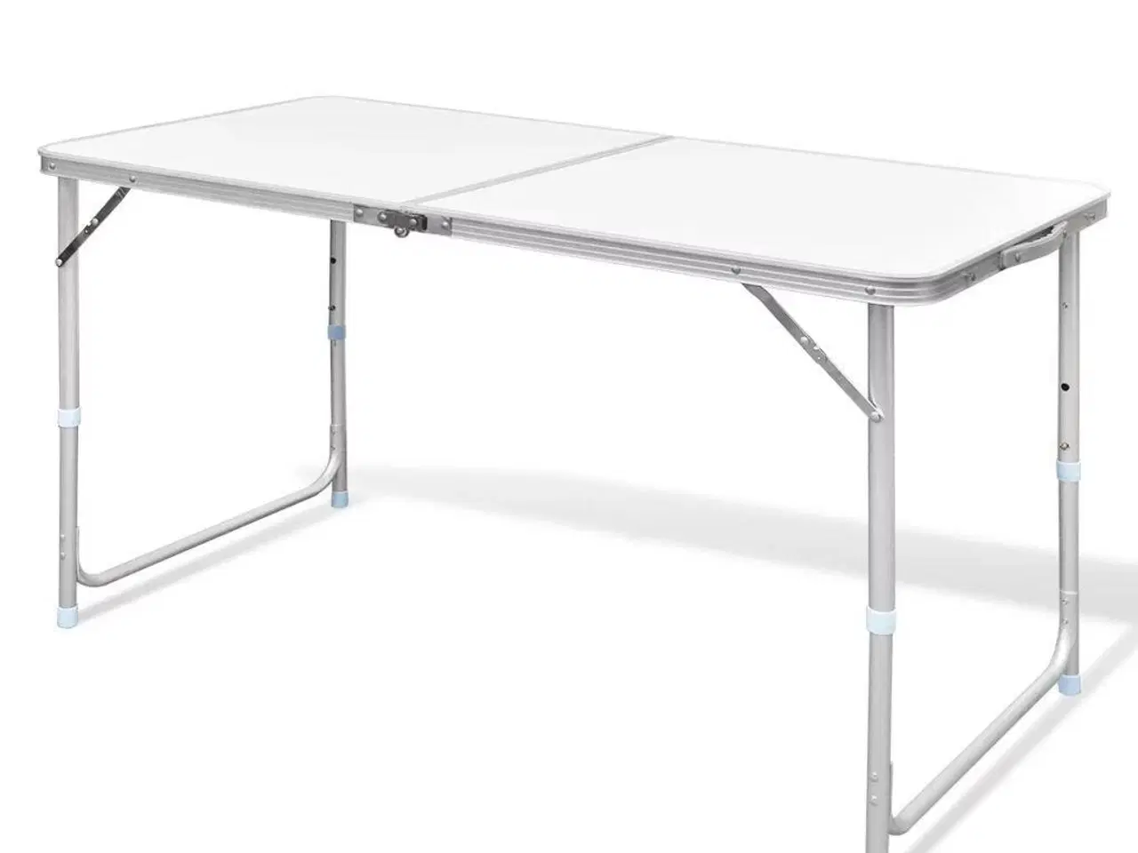 Billede 1 - Sammenklappeligt campingbord justérbart aluminium 120 x 60 cm