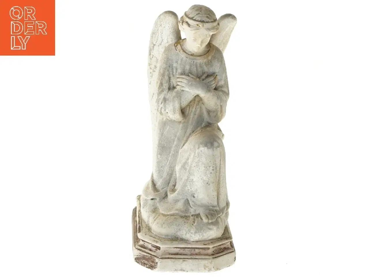 Billede 1 - Statue af knælende engel (str. 22x13x9 cm)