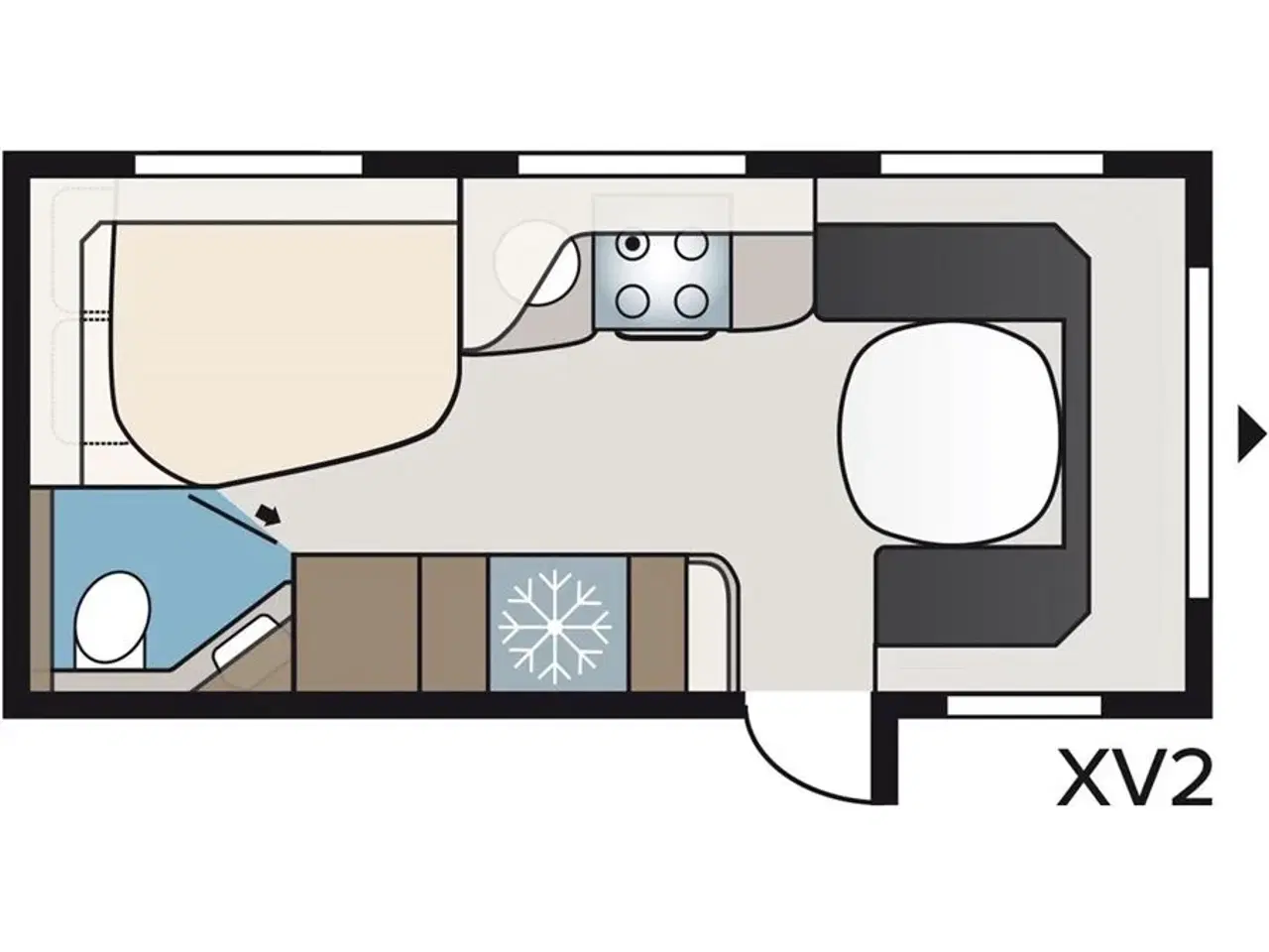 Billede 14 - 2024 - Kabe Royal 520 XL KS   KABE Royal 520 XL KS kan vejes ned til 1800 KG.