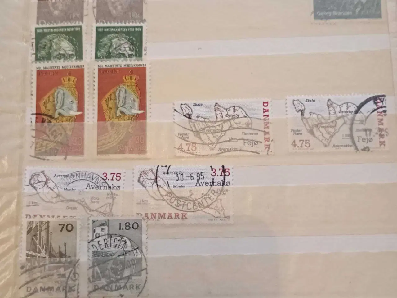 Billede 4 - indstiksbog med danske frimærker 