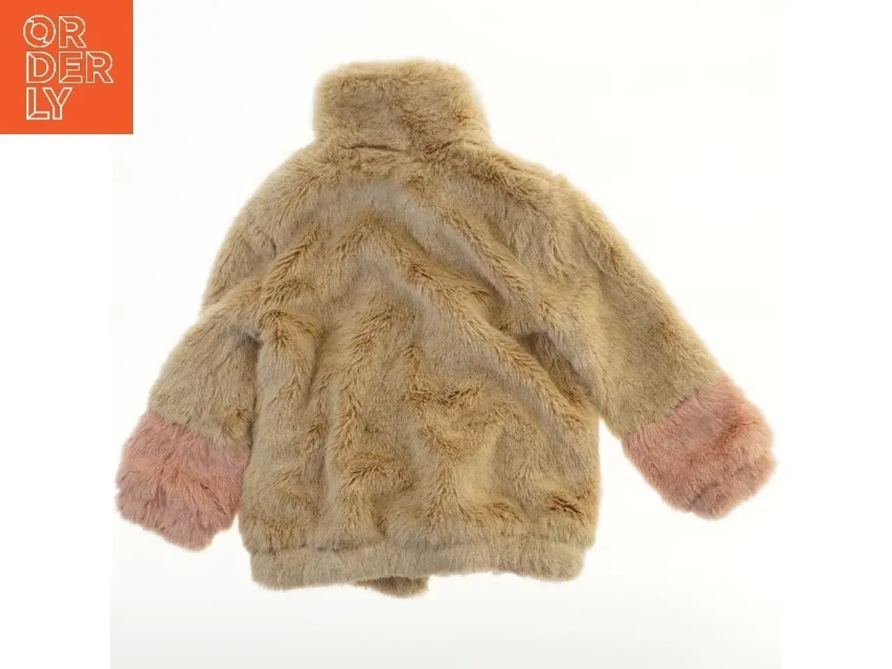 Billede 2 - Plysjakke med kontrastærmer fra Zara (str. 128)