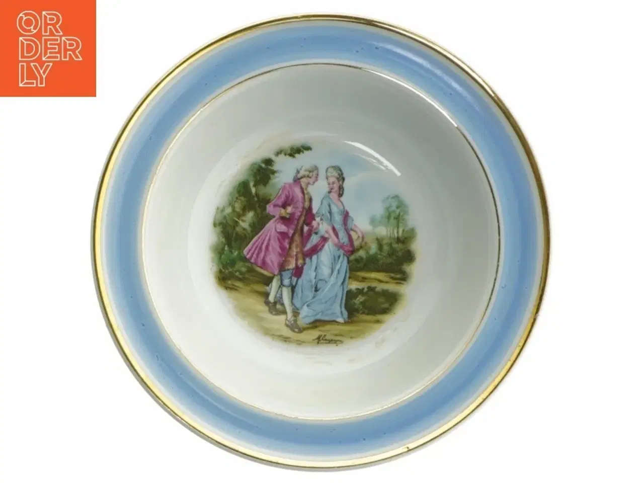 Billede 7 - Dekorative platter med rokokomotiver fra Arabia (str. Ø. 17. cm. 6 styk)