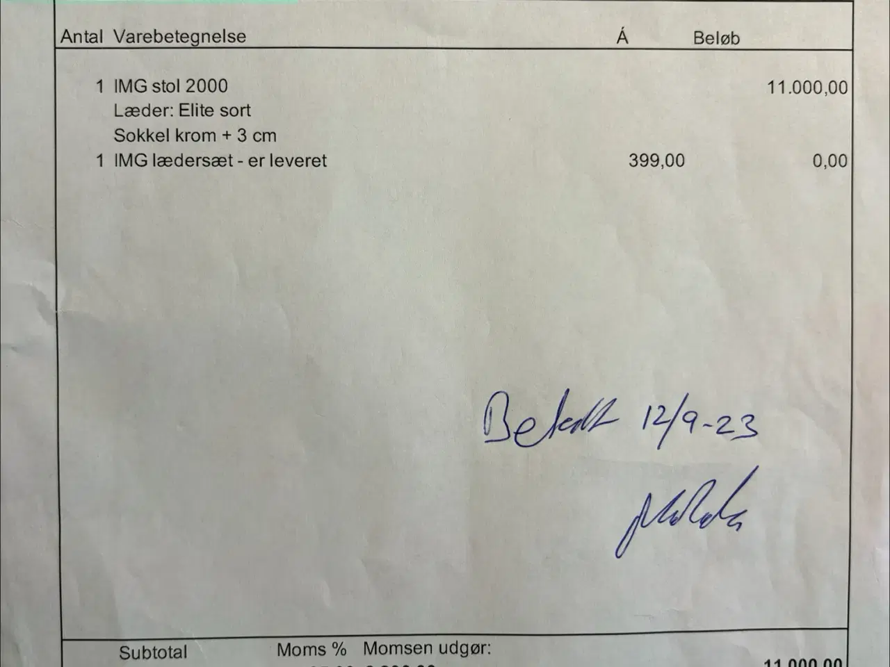 Billede 4 - Lænestol med tip ryglæn