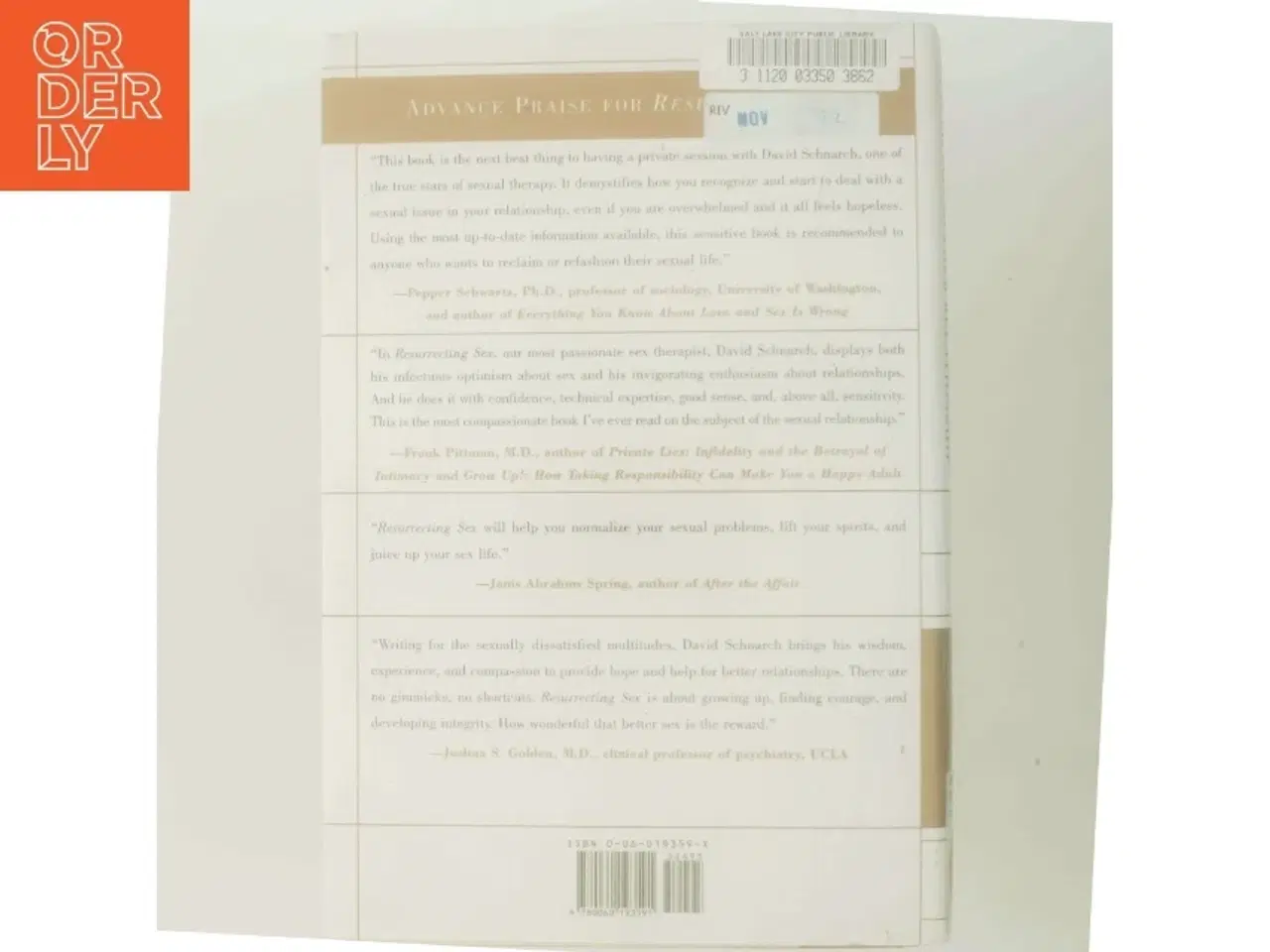 Billede 3 - Resurrecting Sex af David Schnarch, Ph.D. (Bog)