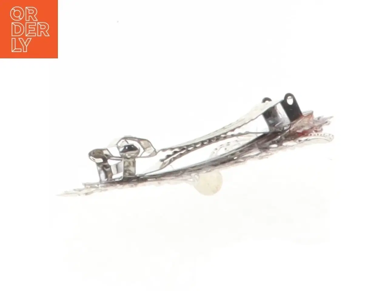 Billede 4 - Sølvfarvet hårspænde (str. 7 x 3 cm)