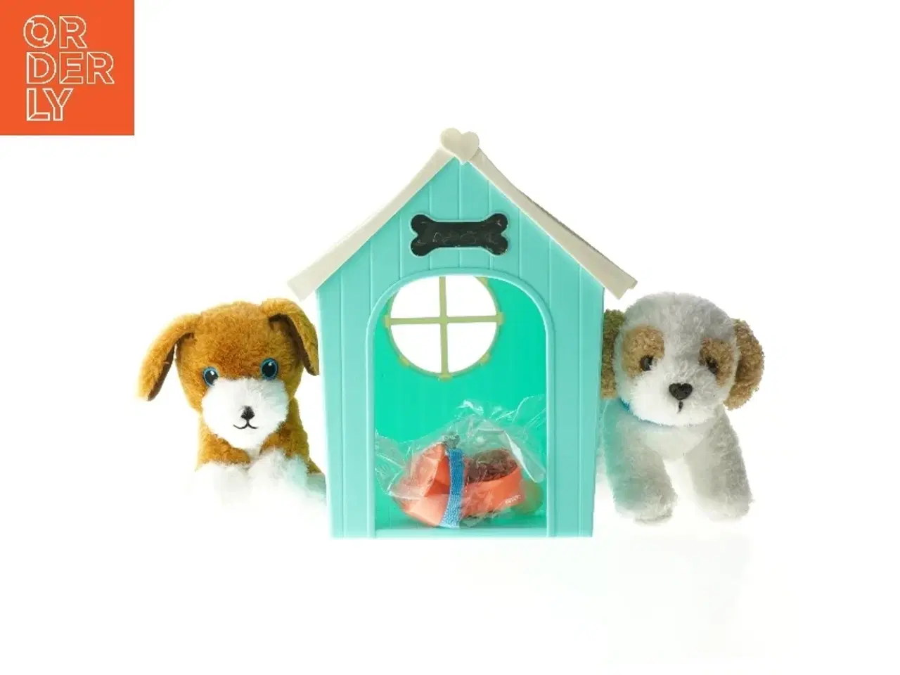 Billede 1 - Our Generation hundehus med 2 hunde (str. 25x25x17 cm)