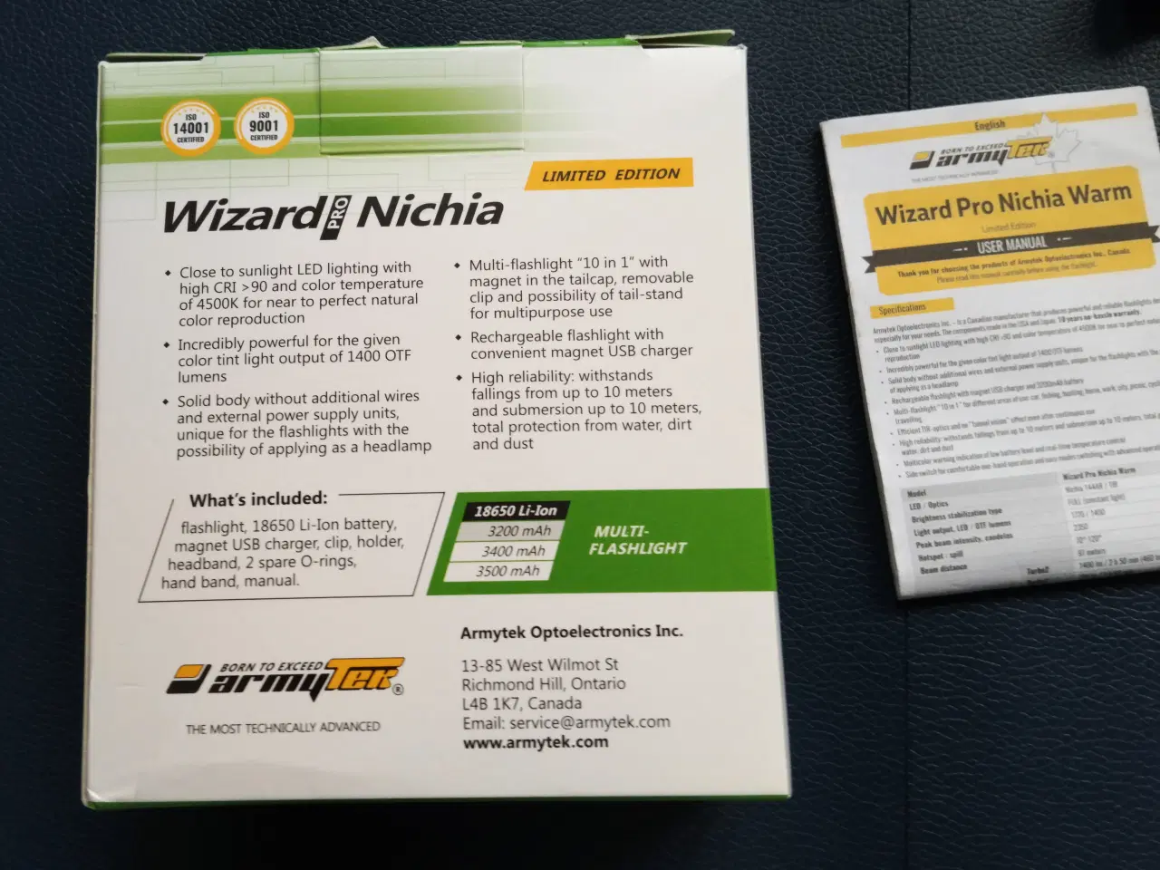 Billede 4 - Pandelampe lommelygte pandelygte Armytek Wizard