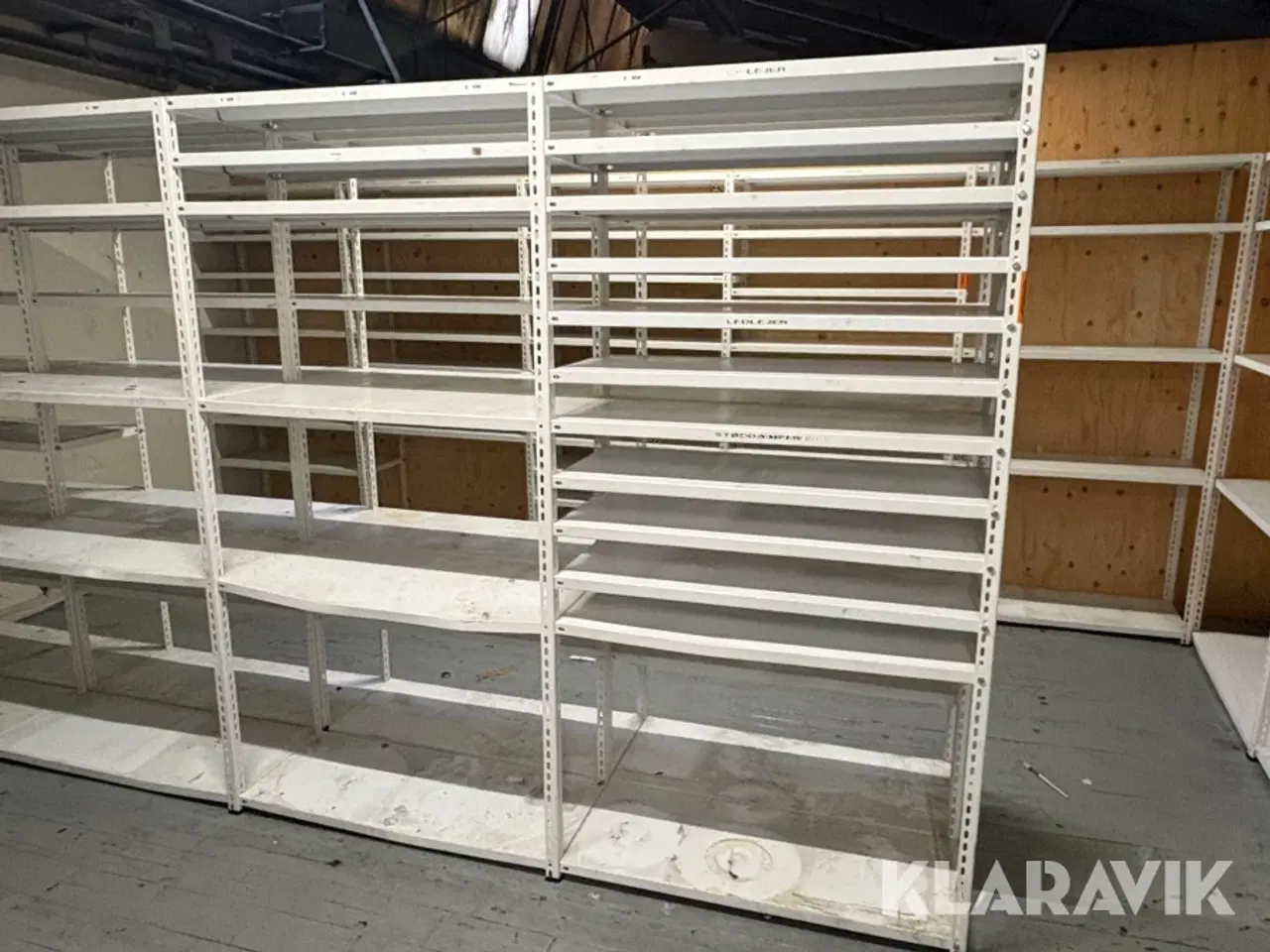 Billede 3 - Værkstedsreoler Metal design 16 sektioner