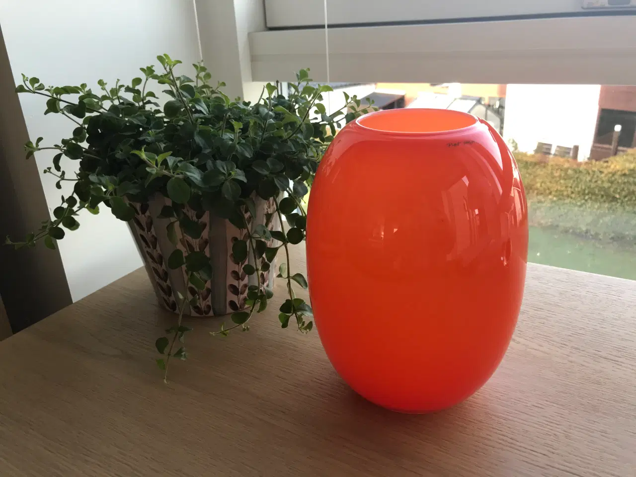 Billede 1 - Piet Hein Super Vase i orange glas