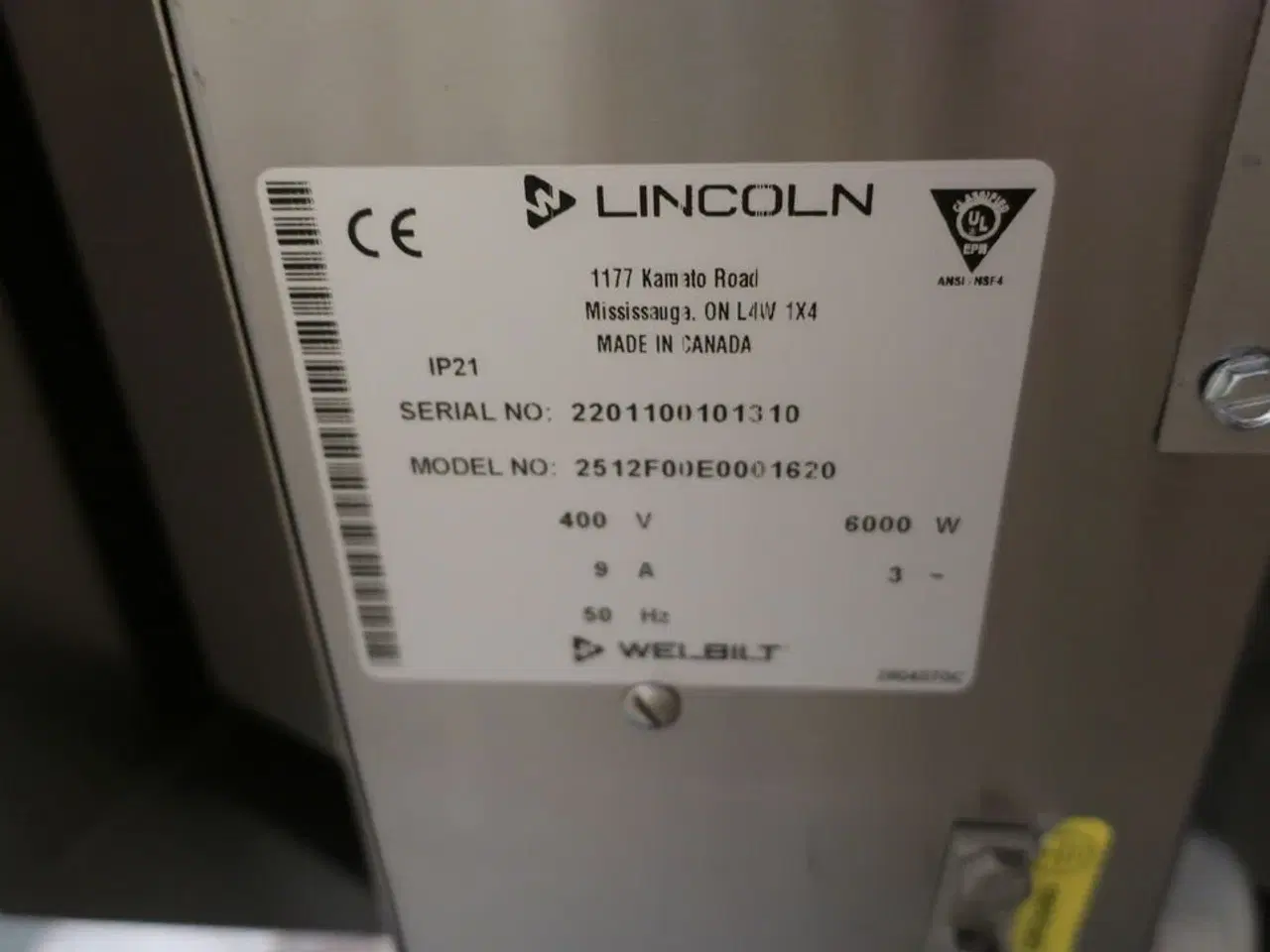 Billede 5 - Båndovn LINCOLN 2512F00E0001620