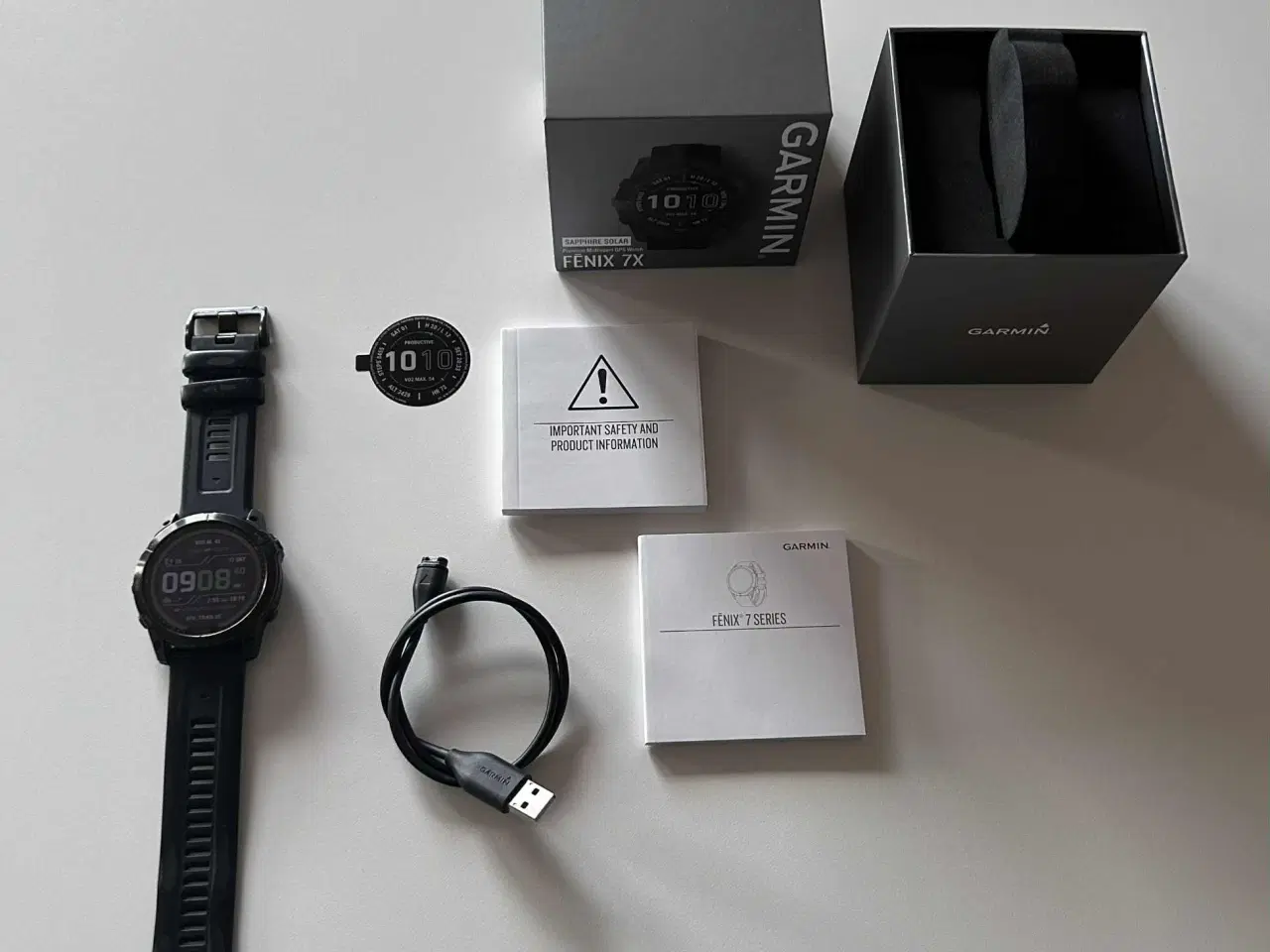 Billede 3 - Garmin Fenix 7X Sapphire Solar Black