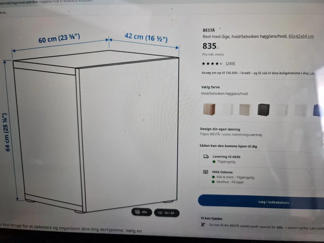 Billede 12 - IKEA Bestå vægmonteret reolsystem/skabssystem