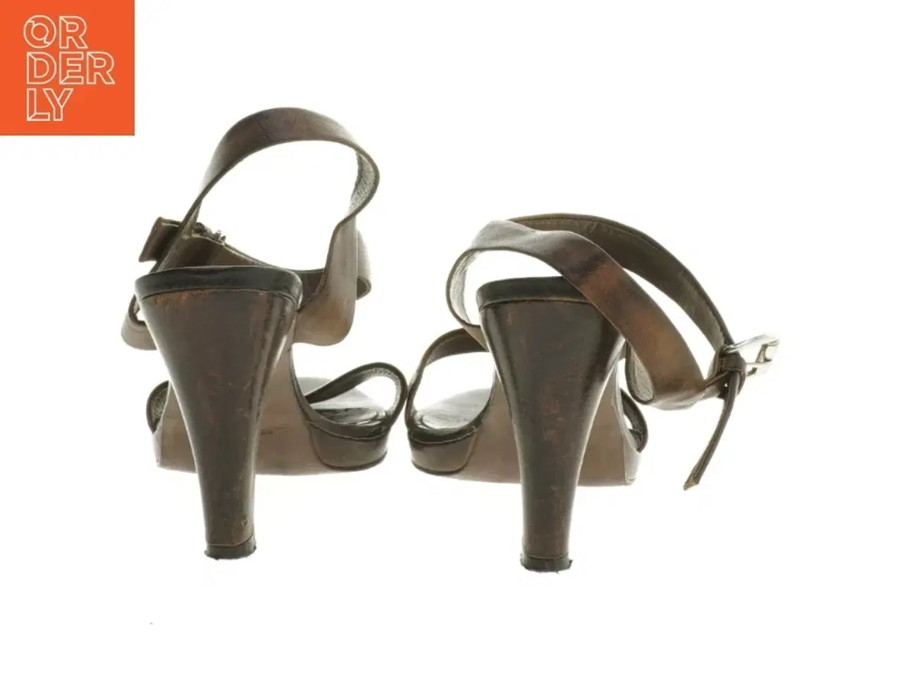 Billede 2 - BrintS brune stilet sandaler (str. 39 )
