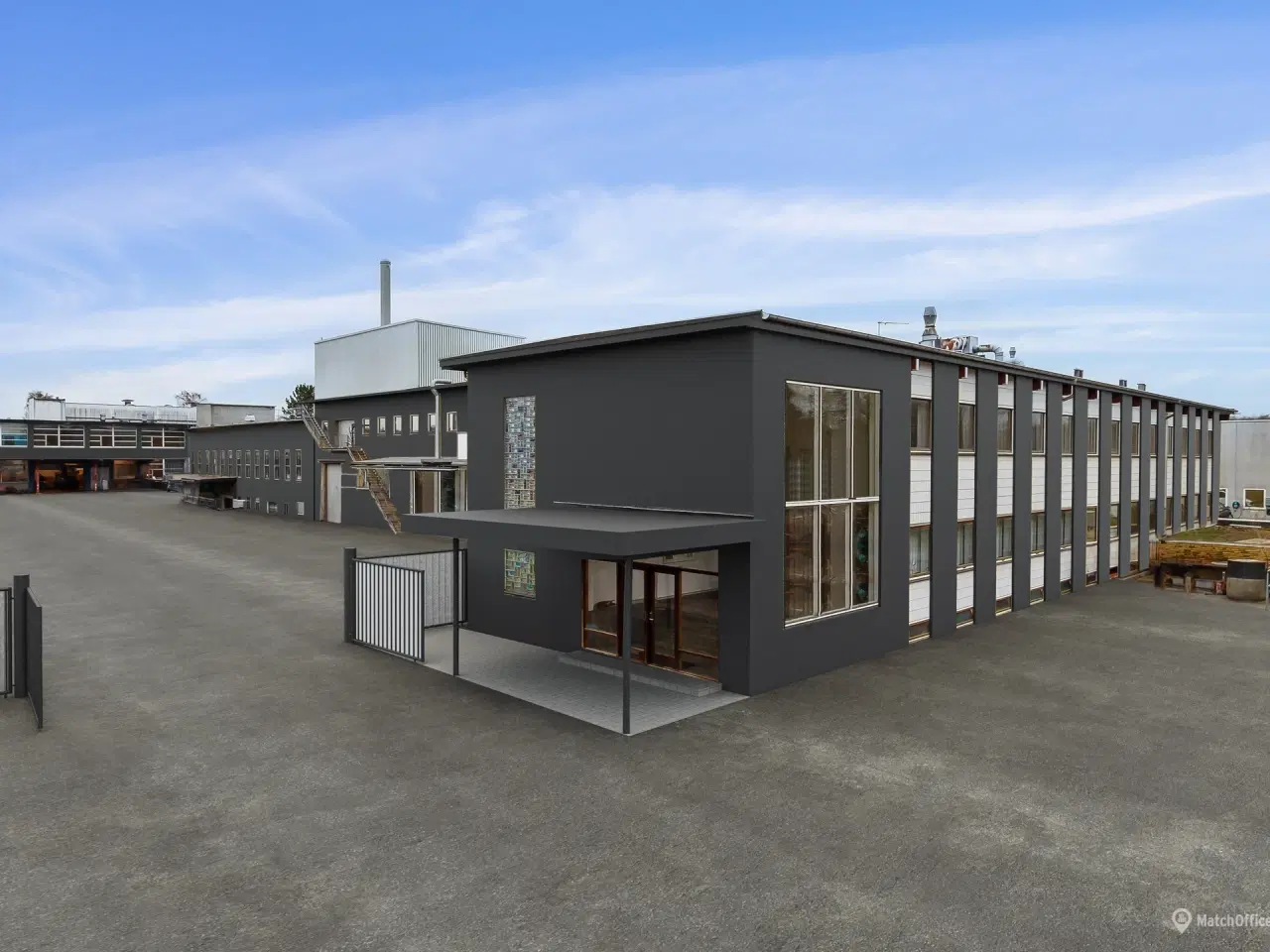 Billede 1 - God lager/logistik ejendom med tilhørende kontorfaciliter i Hersted Industripark – Naverland.