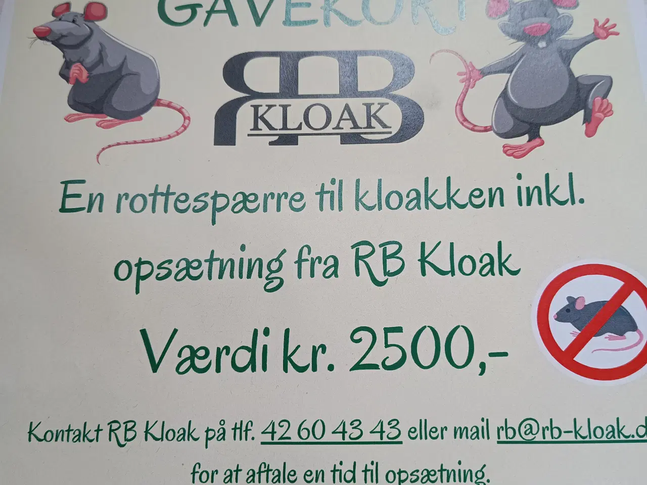 Billede 1 - Rottespærre til kloak