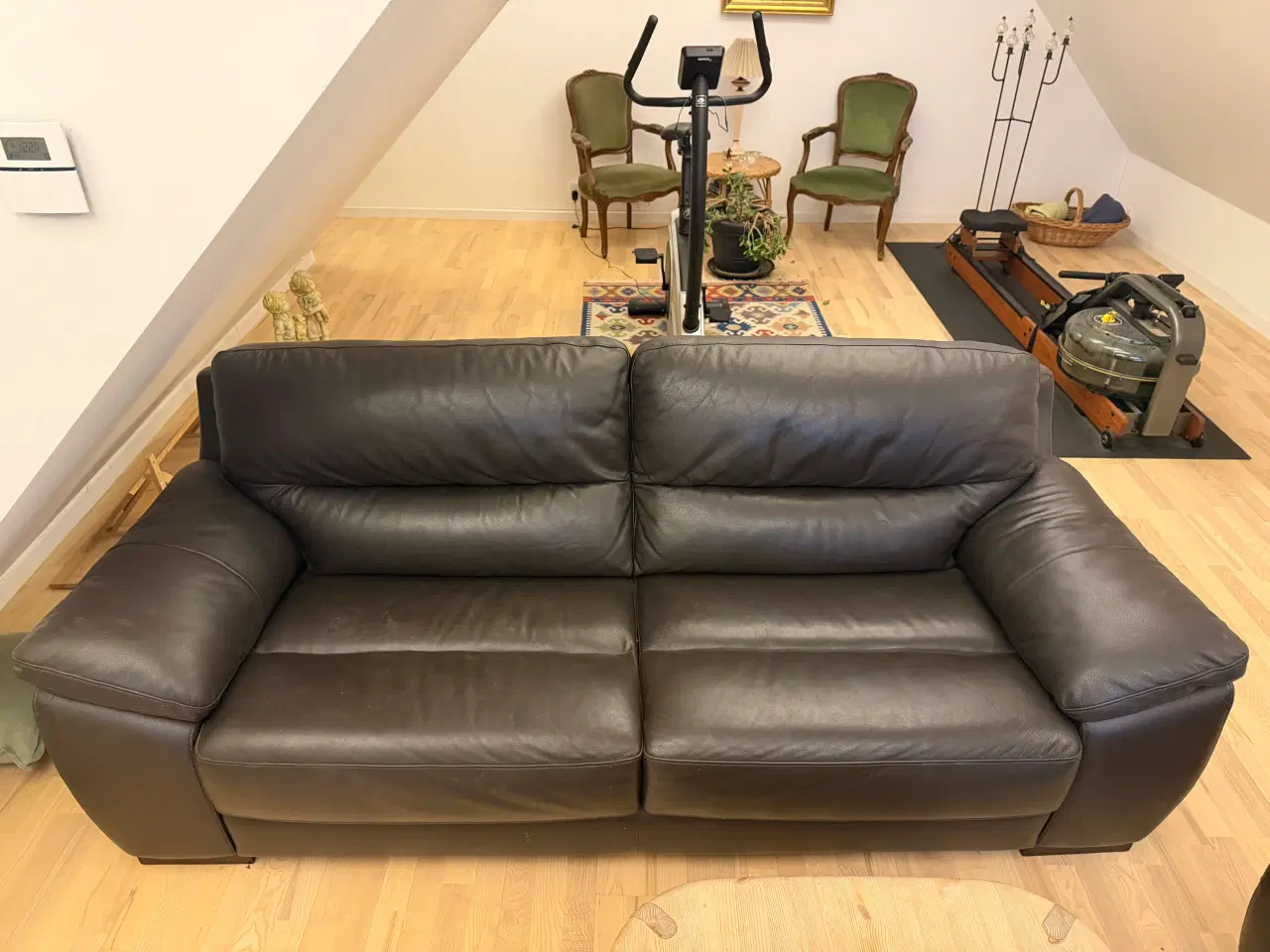 Billede 1 - 3 personers Lædersofa Violino