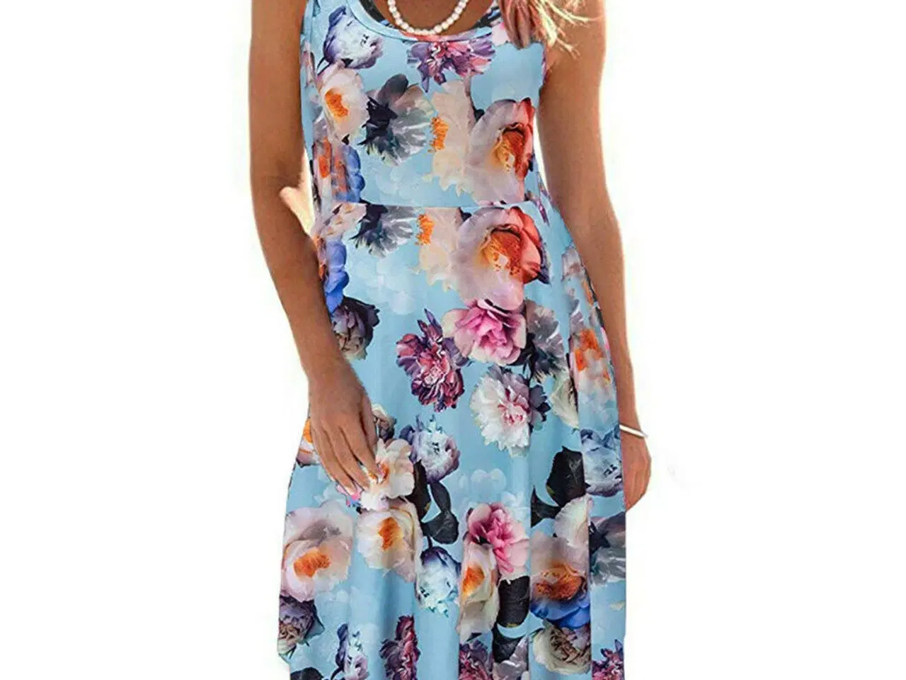 Billede 2 - kjole-Flot Print'-Mini kjole3 farver.L-XL-2XL-3XL