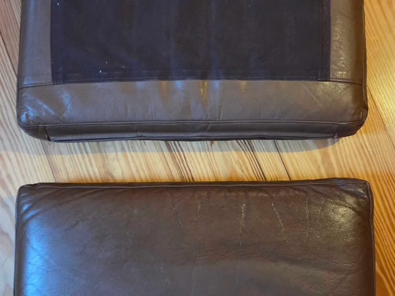 Billede 2 - Hans J Wegners hynde sæt brun læder 