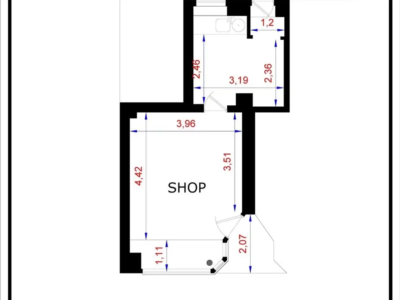 Billede 6 - Nørregade - 200 meter fra banegården
