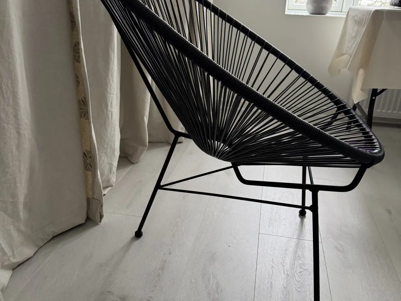 Billede 3 - Rigtig fin sort Mexico stol 