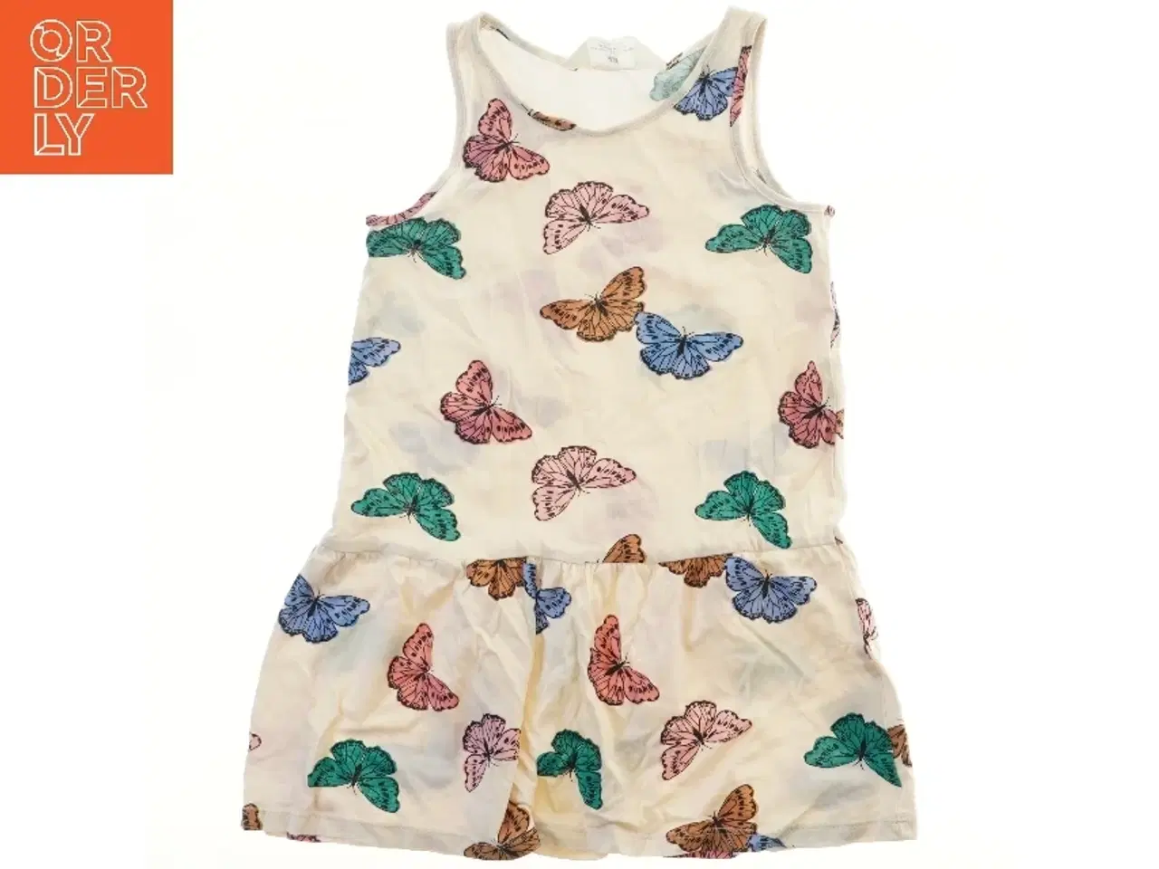 Billede 1 - Sommerkjole med sommerfugle fra H&M (str. 110)