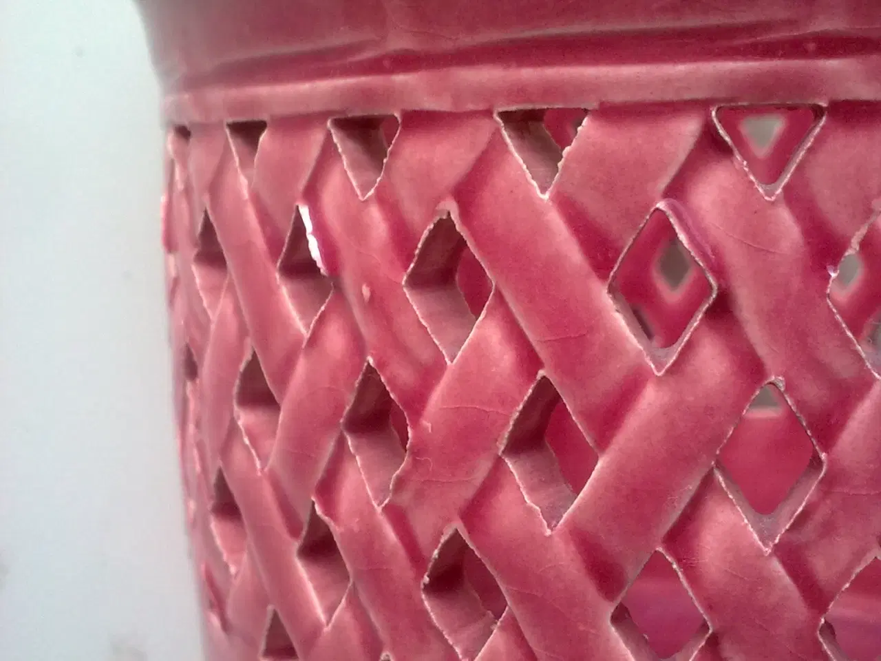 Billede 8 - Rosa keramik HÅNDVÆRK potteplante & svenske roser