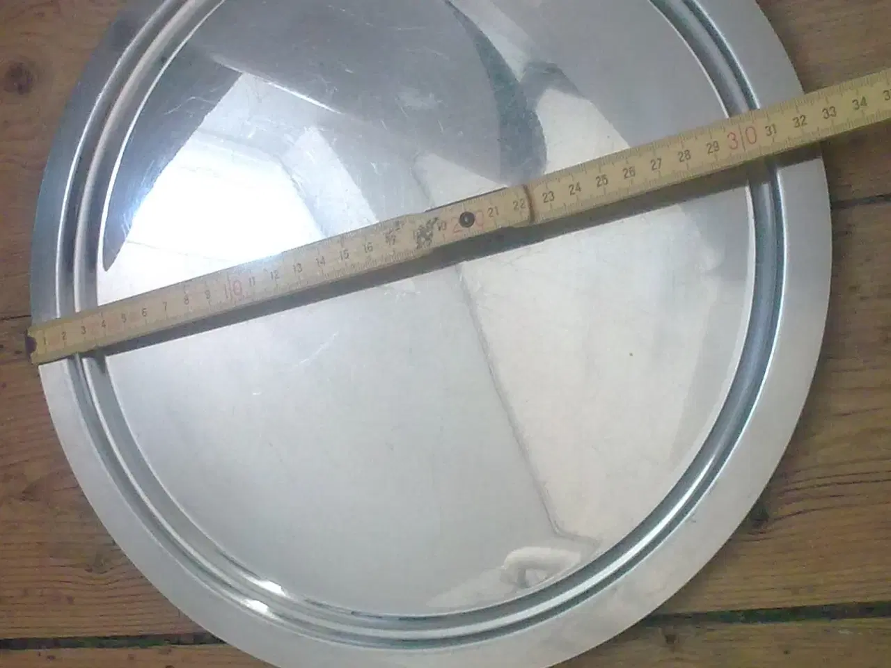 Billede 1 - Lagkage rustfri stål plant fad