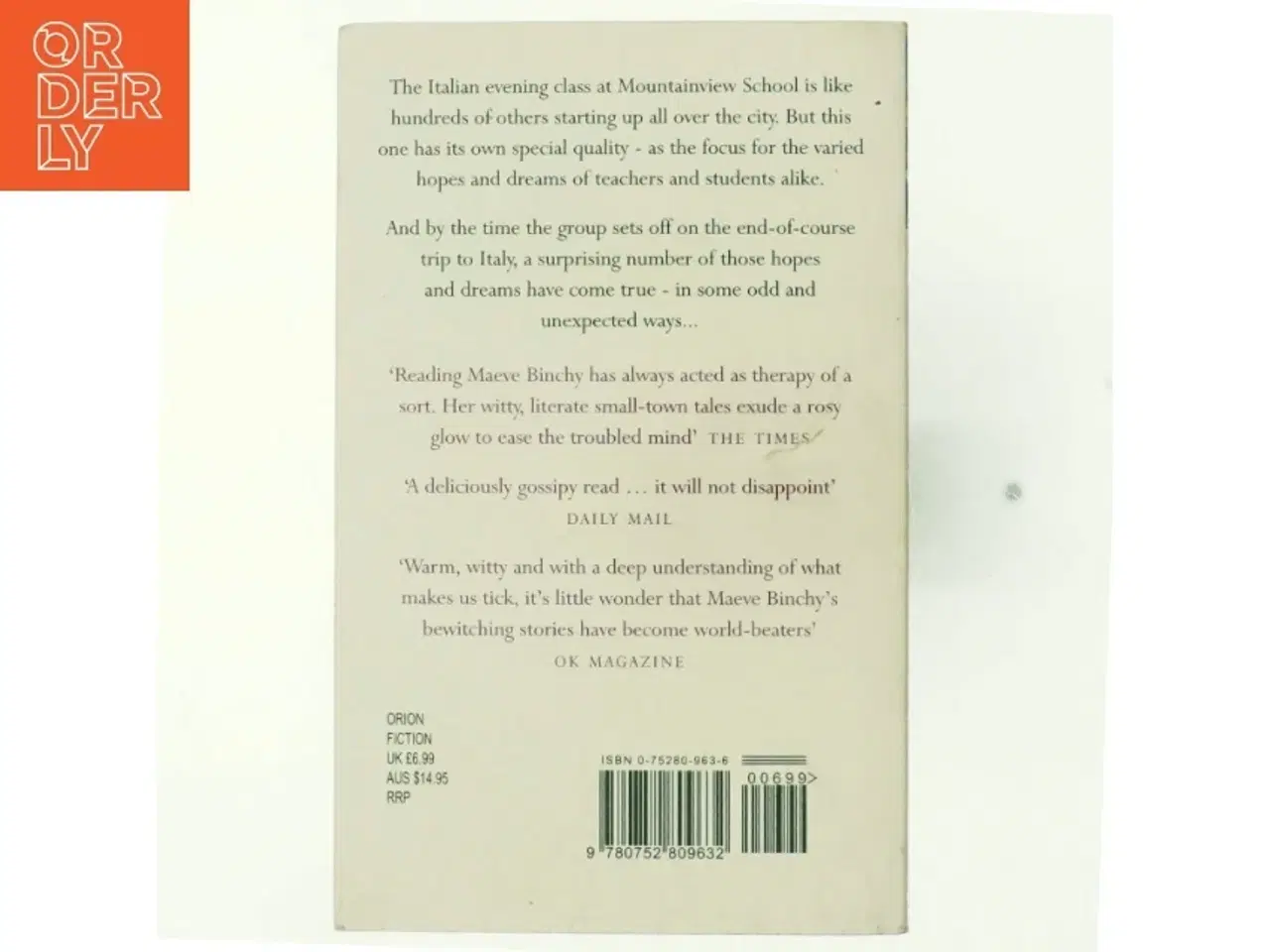 Billede 3 - Evening class af Maeve Binchy (Bog)