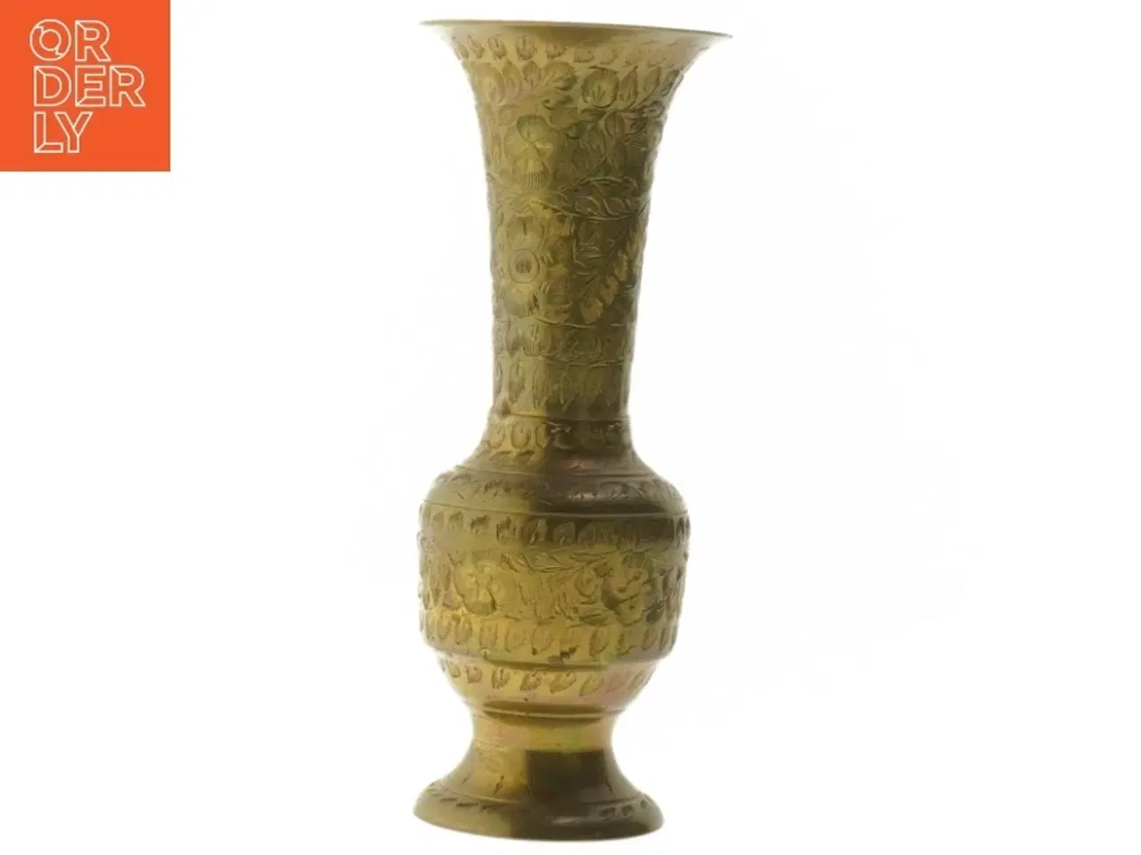 Billede 2 - Dekorativ vase af metal (str. 20 cm)