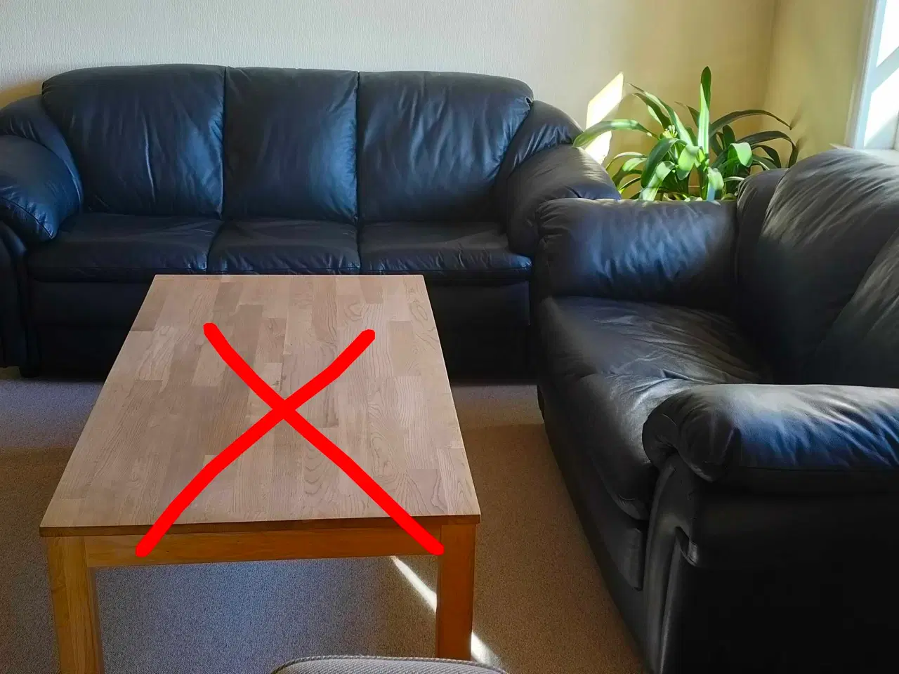 Billede 3 - Lædersofaer 3+2, røgfrit hjem