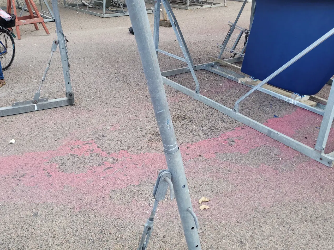 Billede 2 - Bådstativ, galvaniseret. Op til 31 fod.