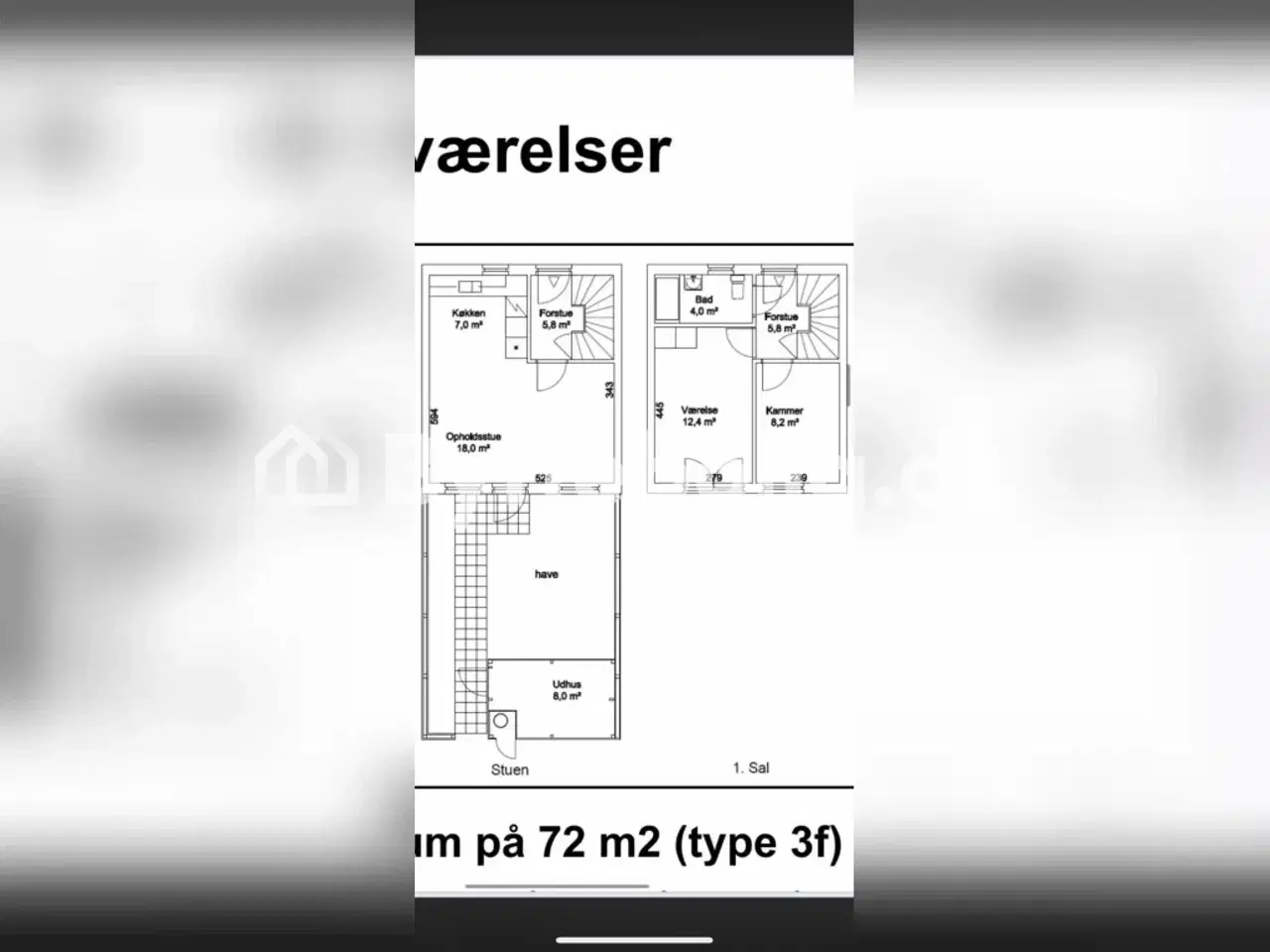 Billede 2 - 3 værelses rækkehus