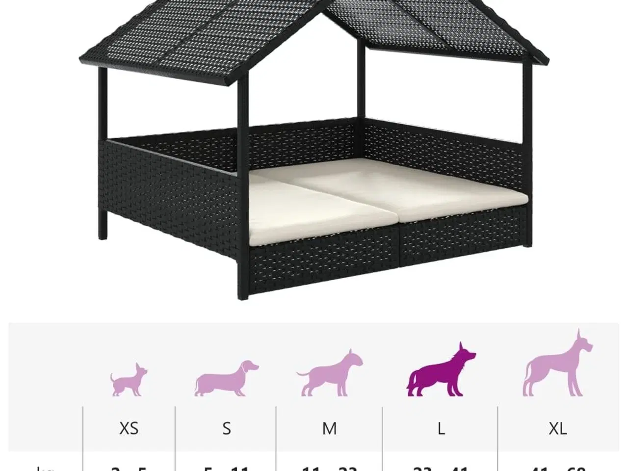 Billede 9 - Hundehus med hynde polyrattan