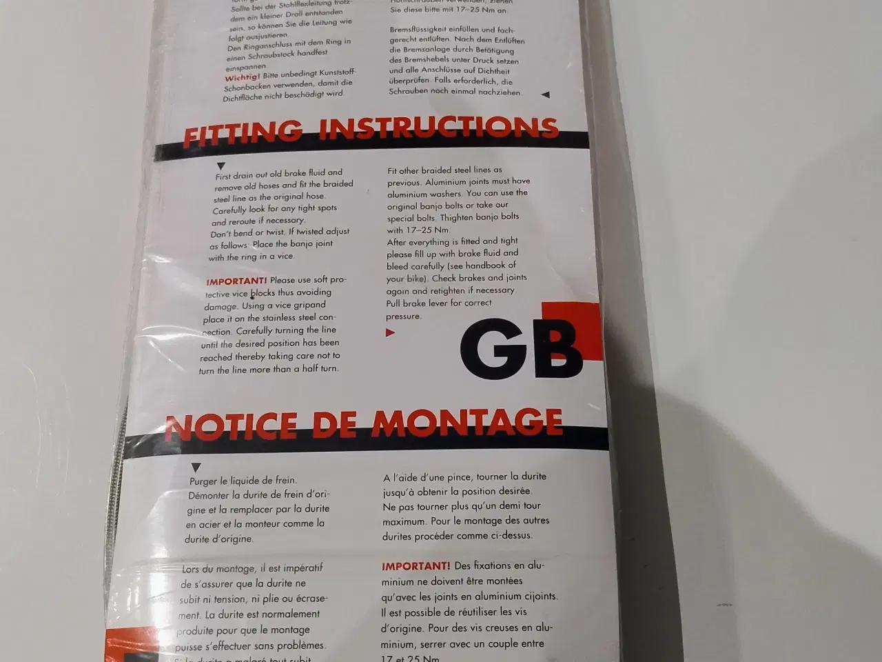 Billede 2 - Honda VFR 750 stålarmerede bremseslanger