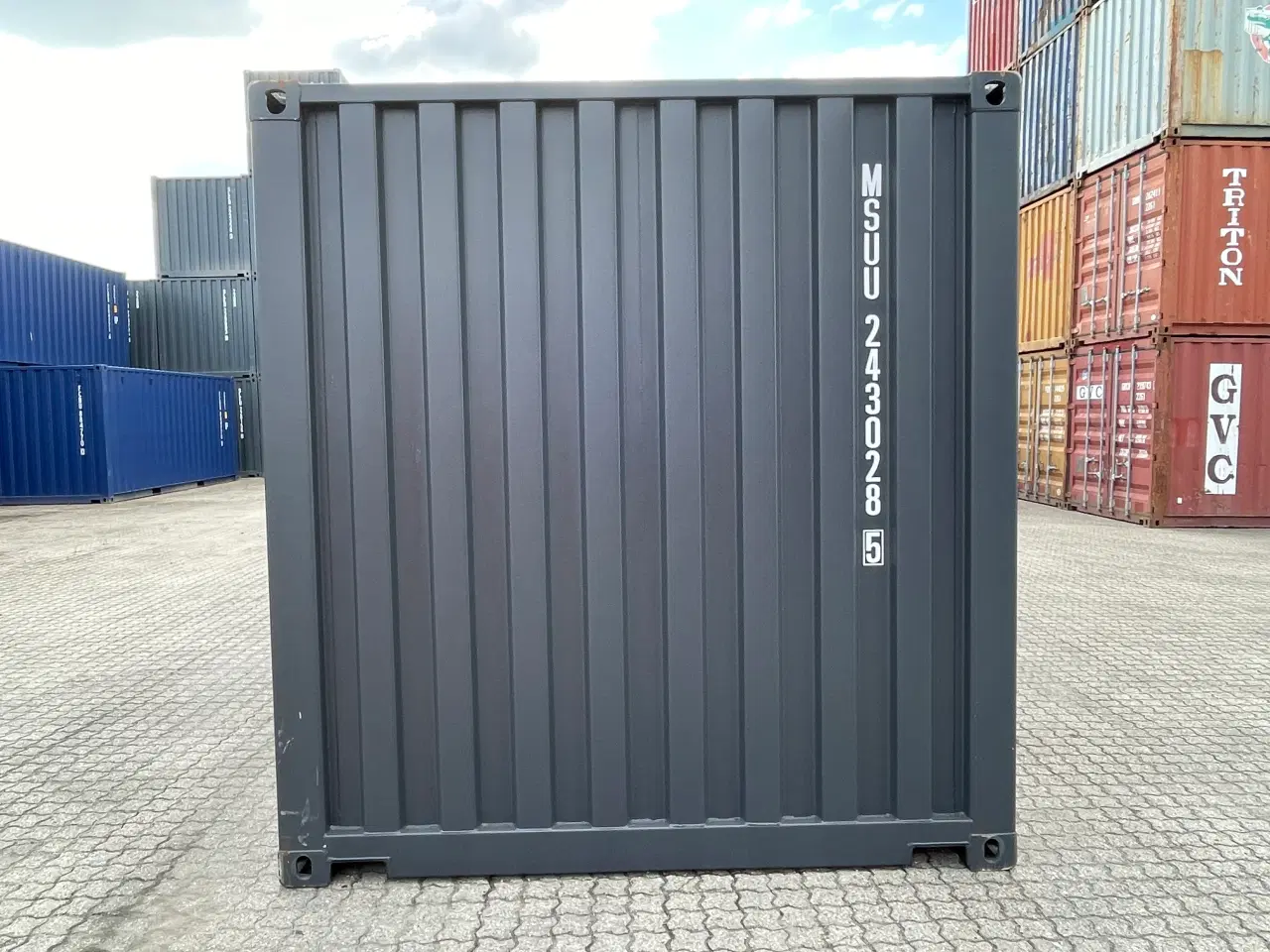 Billede 4 - 20´ fods Container i farve Ral: 7021 nye one way