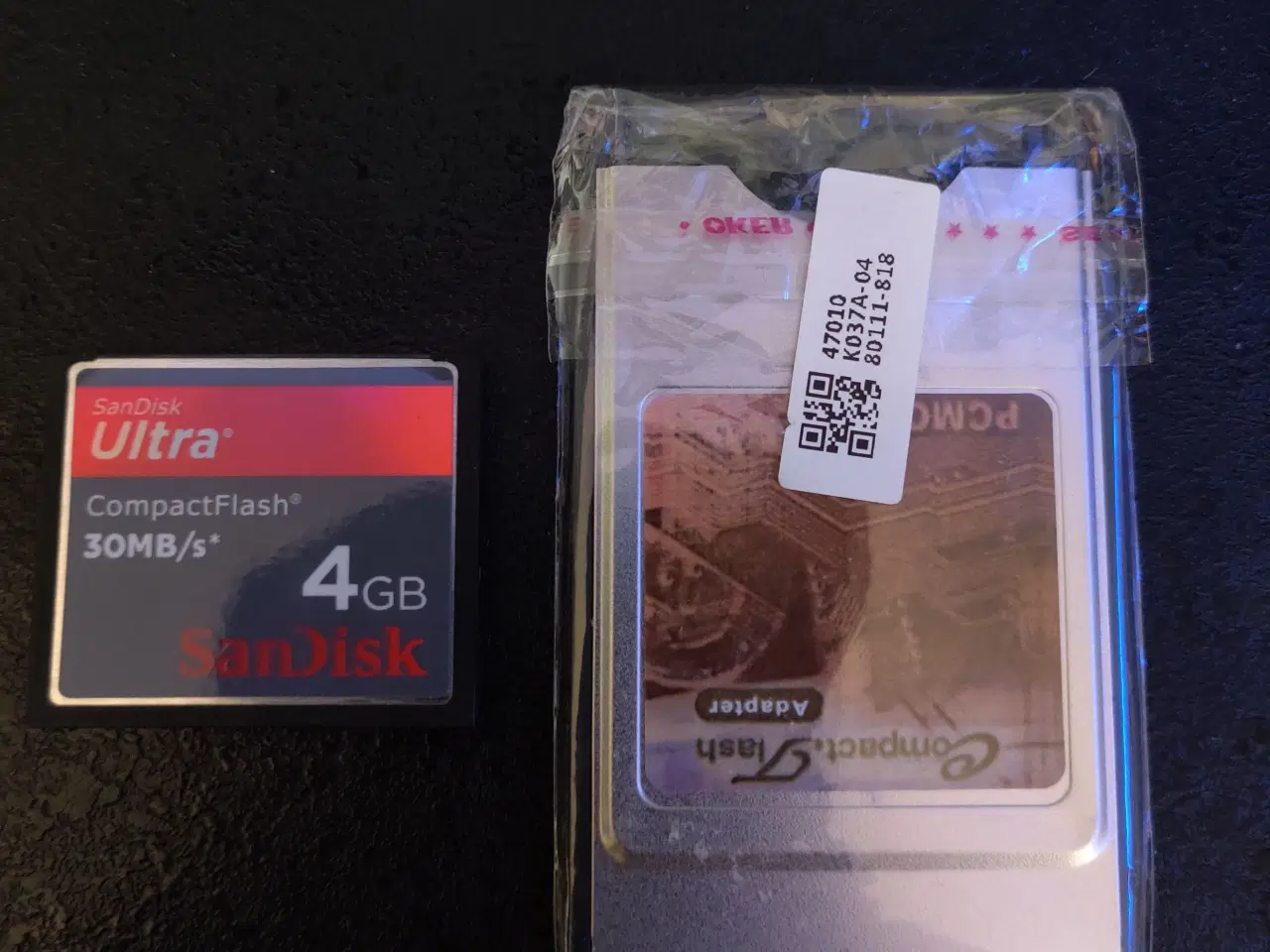 Billede 1 - PCMCIA Adapter + 4GB CF kort + Disk/ADF