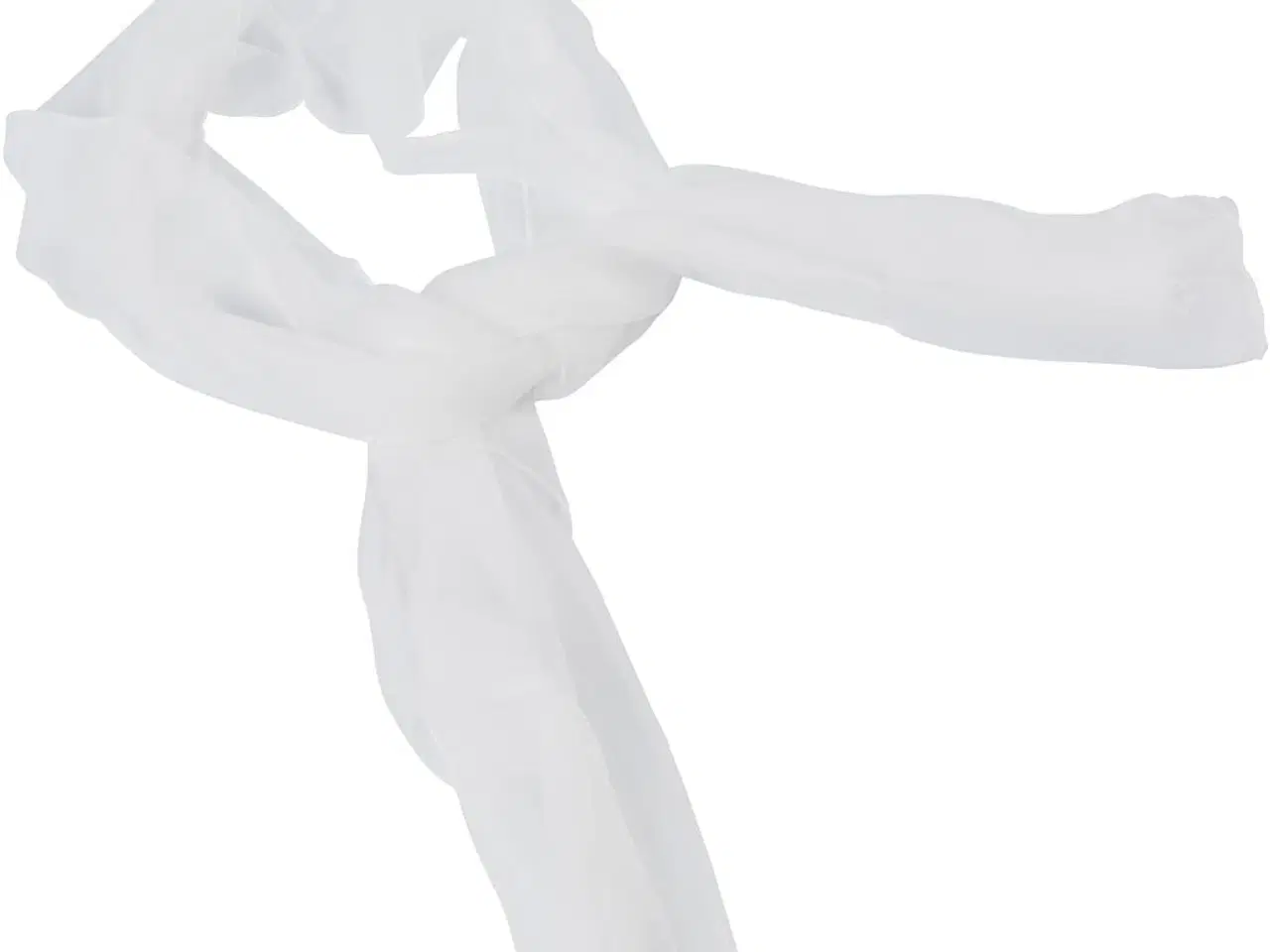 Billede 1 - Elegant Silke Chiffontørklæde 45x180 cm