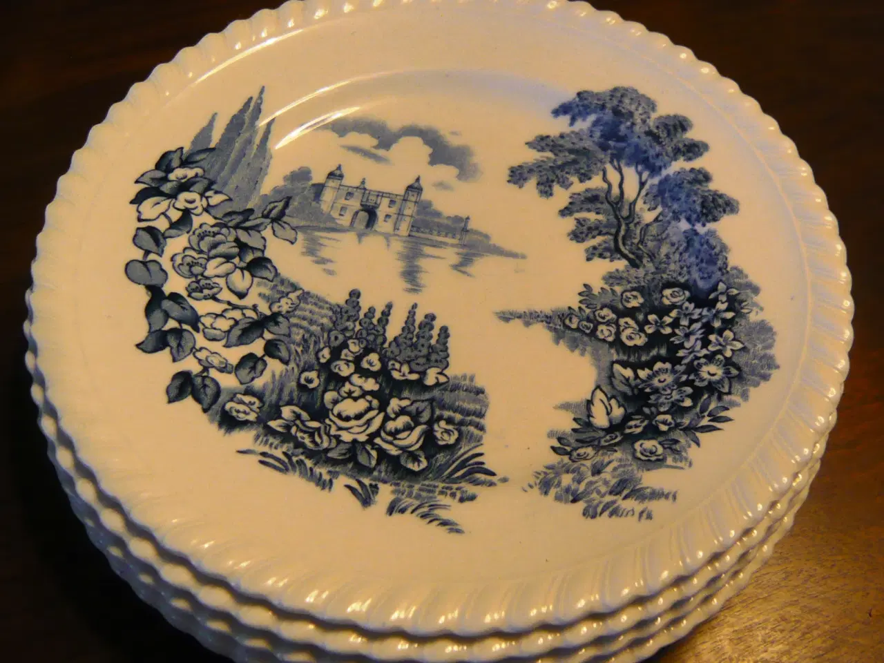 Billede 5 - Engelsk porcelæn/fajance i blå
