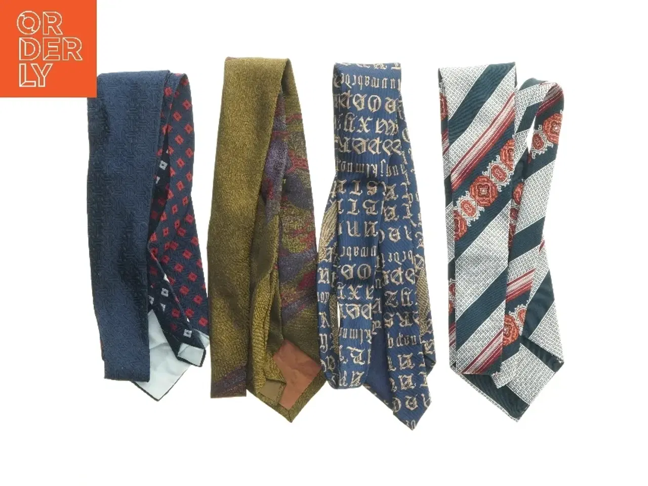 Billede 3 - Fire silkeslips (str. 120 cm)