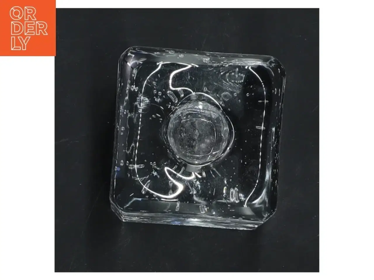 Billede 2 - Glas fyrfadsstage (str. 8x6x6 cm)